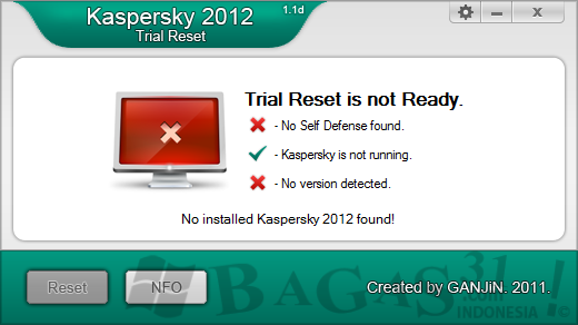 Kaspersky 2012 Trial Reset 1.1d - BAGAS31.com