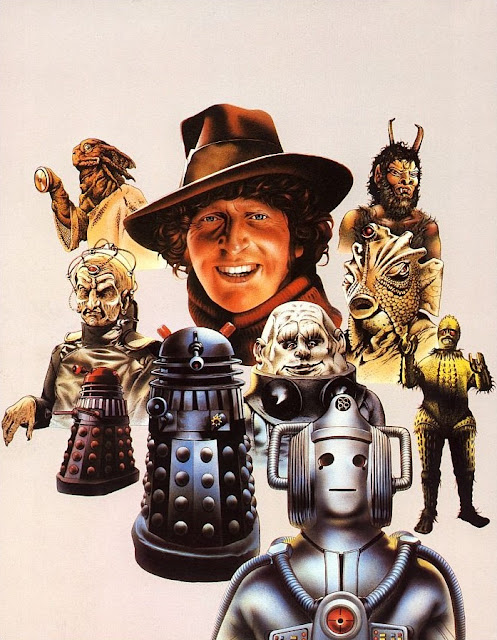 The Doctor Who Monster Book – Tom Baker surrounded by monsters