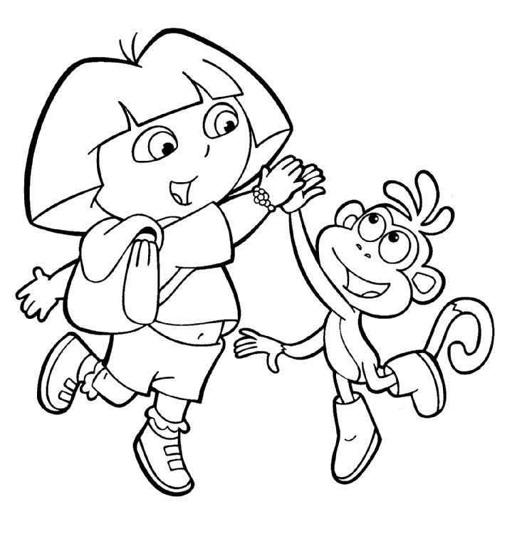 Dora Printable Coloring Pages 4