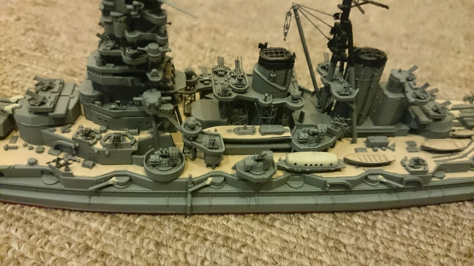 Kumaの模型趣味 フジミ 戦艦比叡 1944年時ｉｆ改装 製作