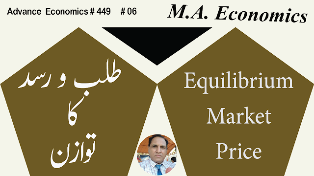 Equilibrium of demand and supply | Market price | zea tutor | sir zafar