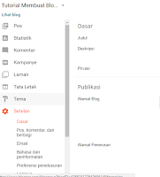 Cara Setting Menu-Menu Dasar di Blog Blogspot