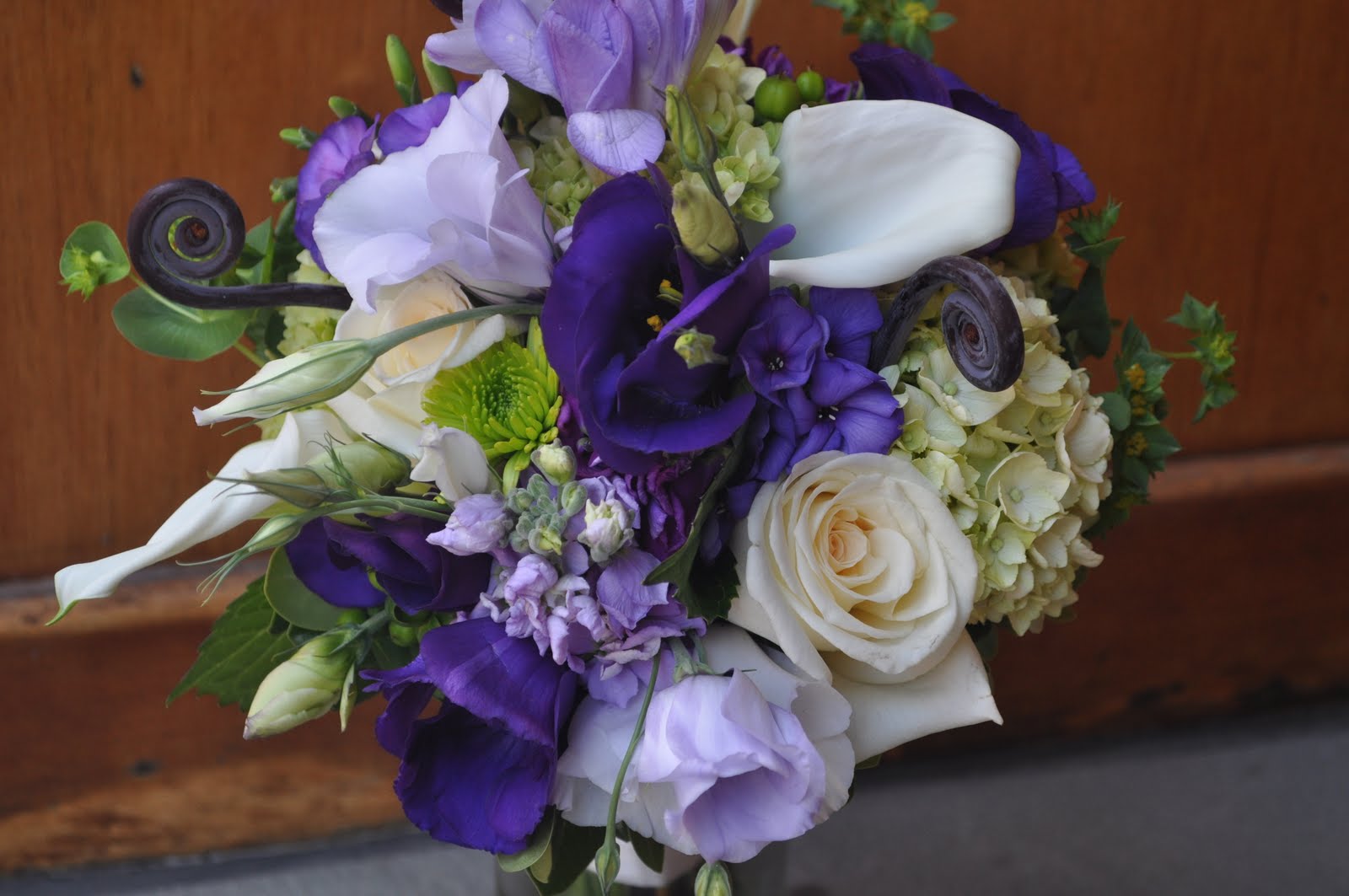 purple and white weddings