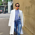 PERFECT WAYS TO PAIR WHITE COAT AND DENIM