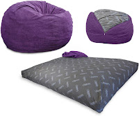 CordaRoys Beanbag Chair Converts From A Chair To A Standard Fullsize Bed