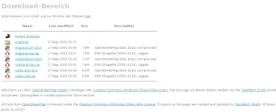 Open Street Map Data Shapefile Ready - directory listing