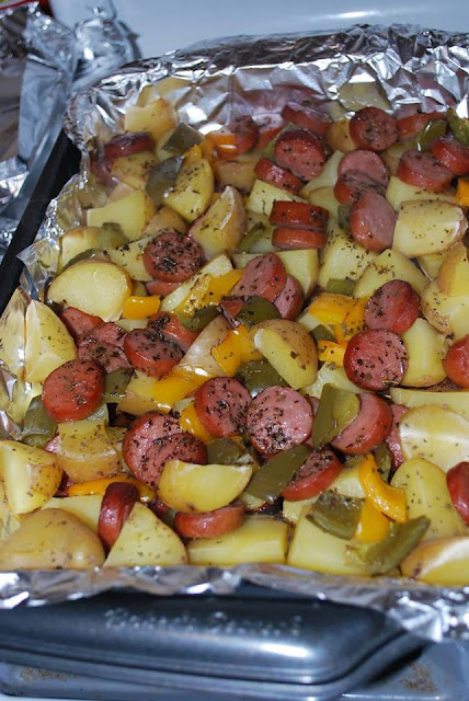 Smoked Sausage and Potato Bake