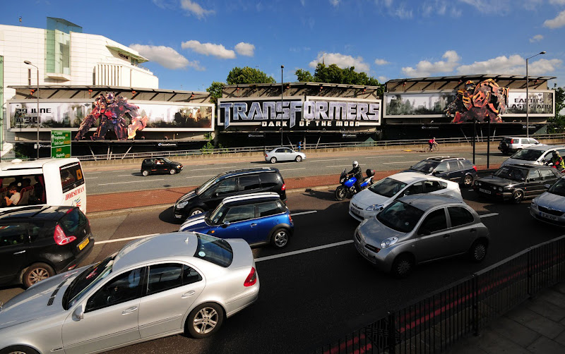 Transformers 3 billboards Cromwell Rd London