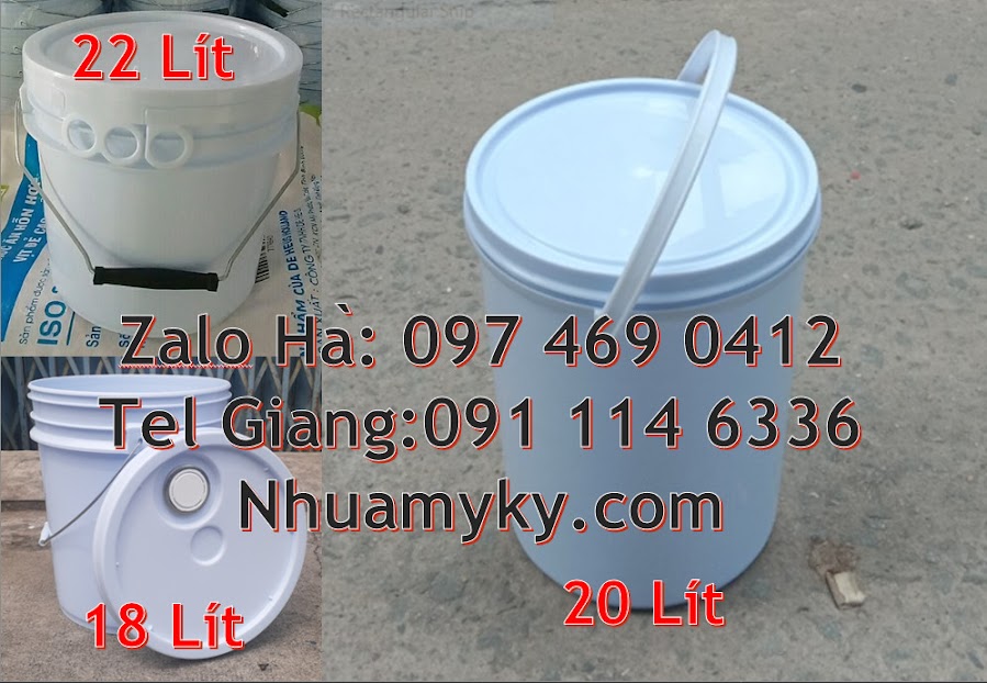 Xô nhựa Thùng nhựa vuông, Giá bán Xô nhựa 3.8 lit, thùng nhựa 5 lít, vỏ thùng sơ 2c5be24edf42191c405341