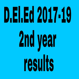 D.Ed -2017-19 Batch 2nd Year Examinations  Results .Dummy Marks lists available at