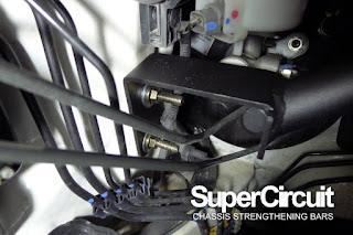 RH bracket of the SUPERCIRCUIT Honda City GM6 Front Strut Bar