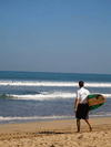 Ready to surf the waves of Kuta, Bali
