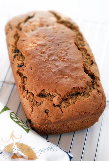 Gluten free carrot bread with chai spices