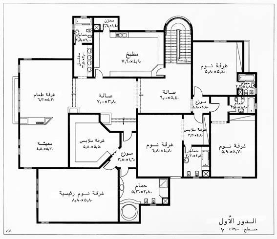 مخططات منازل (الطابق الاول)