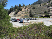 View southeast toward Islip Saddle trailhead from PCT