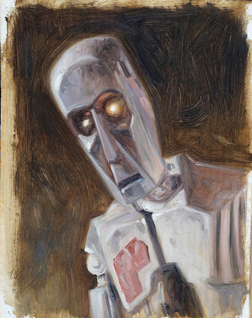 UK2-B oil painting droid starwars