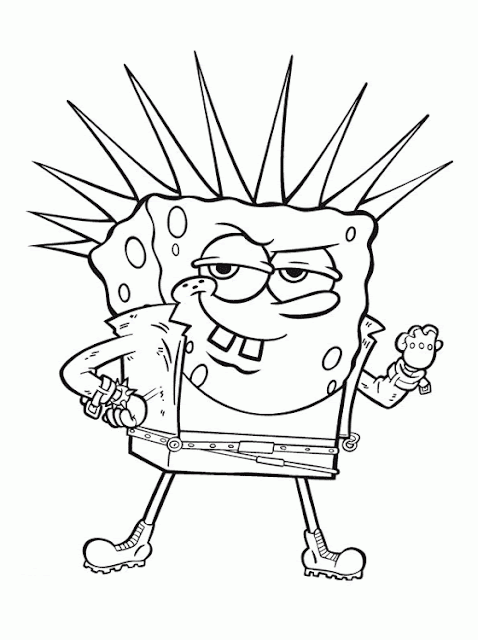 spongebob coloring pages for kids