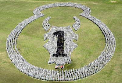 More than four thousand troops of 1st Brigade Combat Team 34th Infantry Division at Camp Shelby Mississippi before deployment to Iraq on the 16th of March 2006