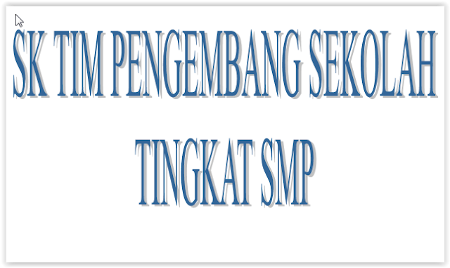 SK Tim Pngembang Sekolah SMP