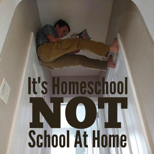 It's Homeschool, Not School-at-Home