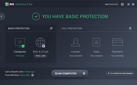 تنزيل ، افضل ، برامج ، الحماية ، مضاد ، الفيروسات ، برنامج الحماية مضاد الفيروسات AVG AntiVirus للحاسوب مجانا