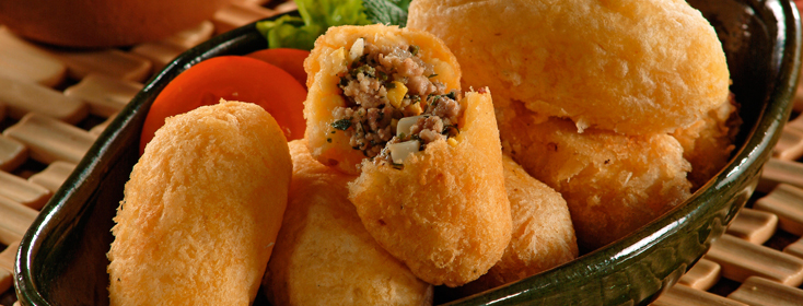 Yucas Rellenas con Carne