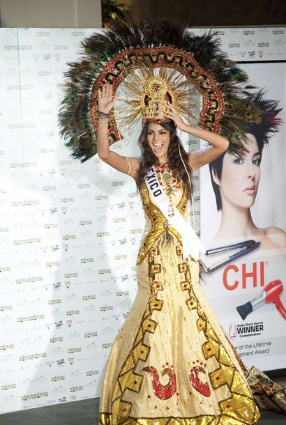 Miss Mexico 2010 Jimena Navarrete poses during the Miss Universe national 