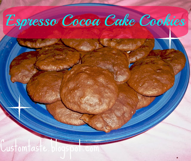 Espresso Cocoa Cake Cookies by Custom Taste