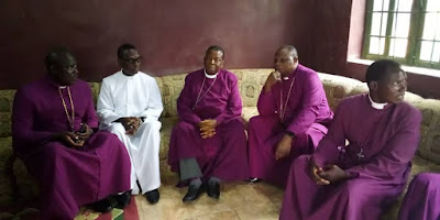 the primate and the dean,with other bishops 