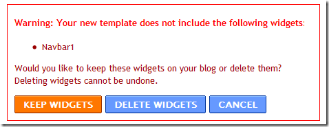Xóa Widget Navbar1 Blogger Blogspot