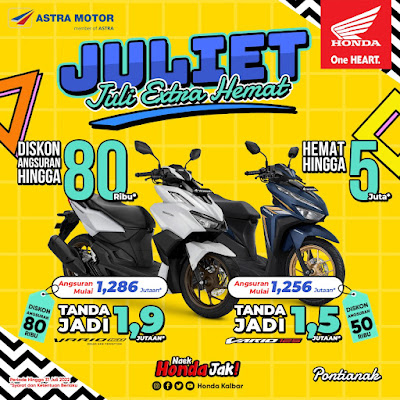 Hemat Hingga 5 Juta, Beli Motor Honda Lewat Promo JULIET