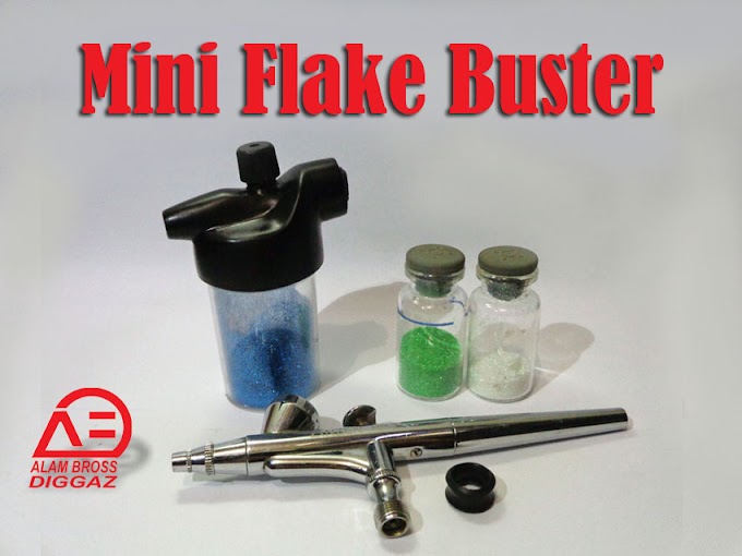 Mini Flake Buster (Mini FB-L) untuk aplikasi Glitter/metal Flake