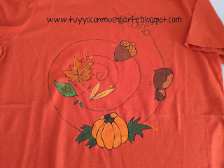 camiseta otoño, camiseta espiral