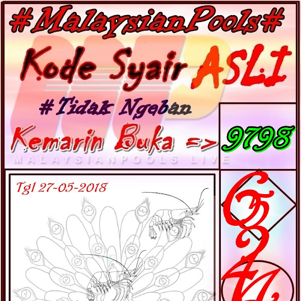 Kode Syair Angka Jitu Malaysian Pools 27 Mei 2018