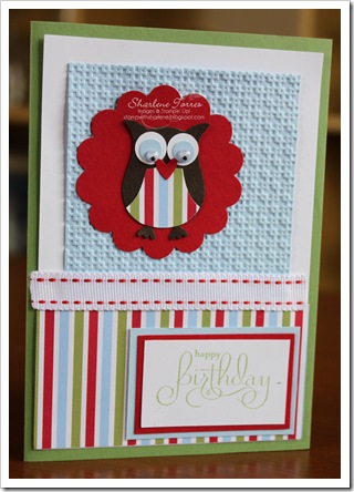 Owl boy birthday card