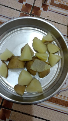 Boiled potatoes