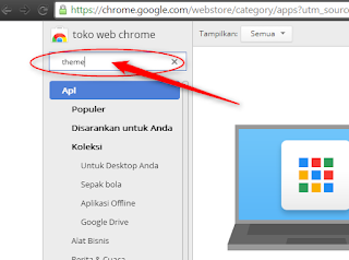 Cara membuat tema google chrome