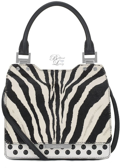 ♦Jimmy Choo Amie zebra striped bag #jimmychoo #bags #brilliantluxury