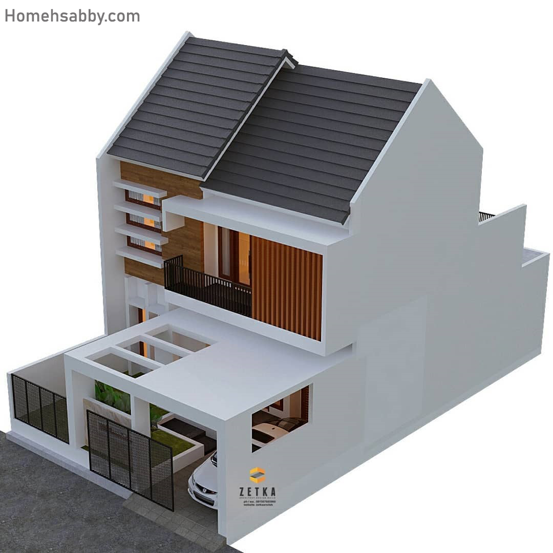  Desain  dan Denah Rumah  2  Lantai  Dengan Luas  Tanah  148 5 m2 