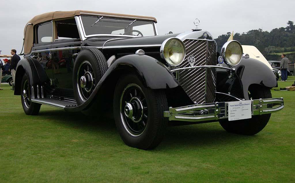 This is a 1930 Mercedes-Benz 770K Cabriolet Limousine with a coachwork body 