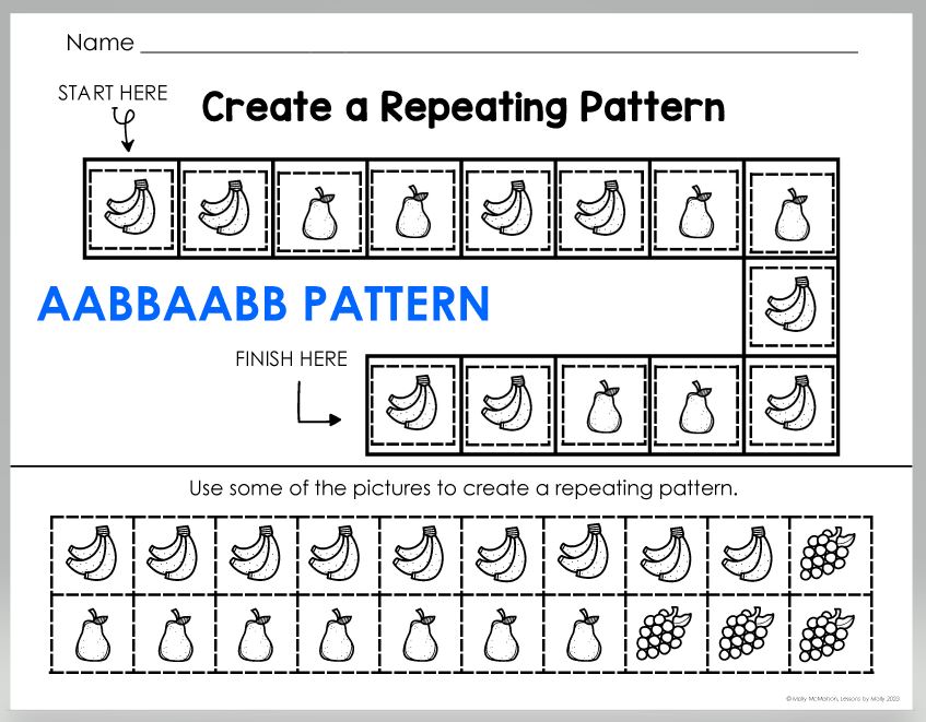 create an aabbaabb repeating pattern