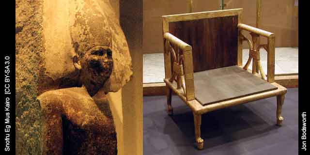 Khufu's parents Pharaoh Sneferu and Queen Hetepheres I