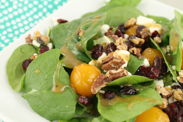 The Best Salad Ever - Cranberry, Feta and Walnut