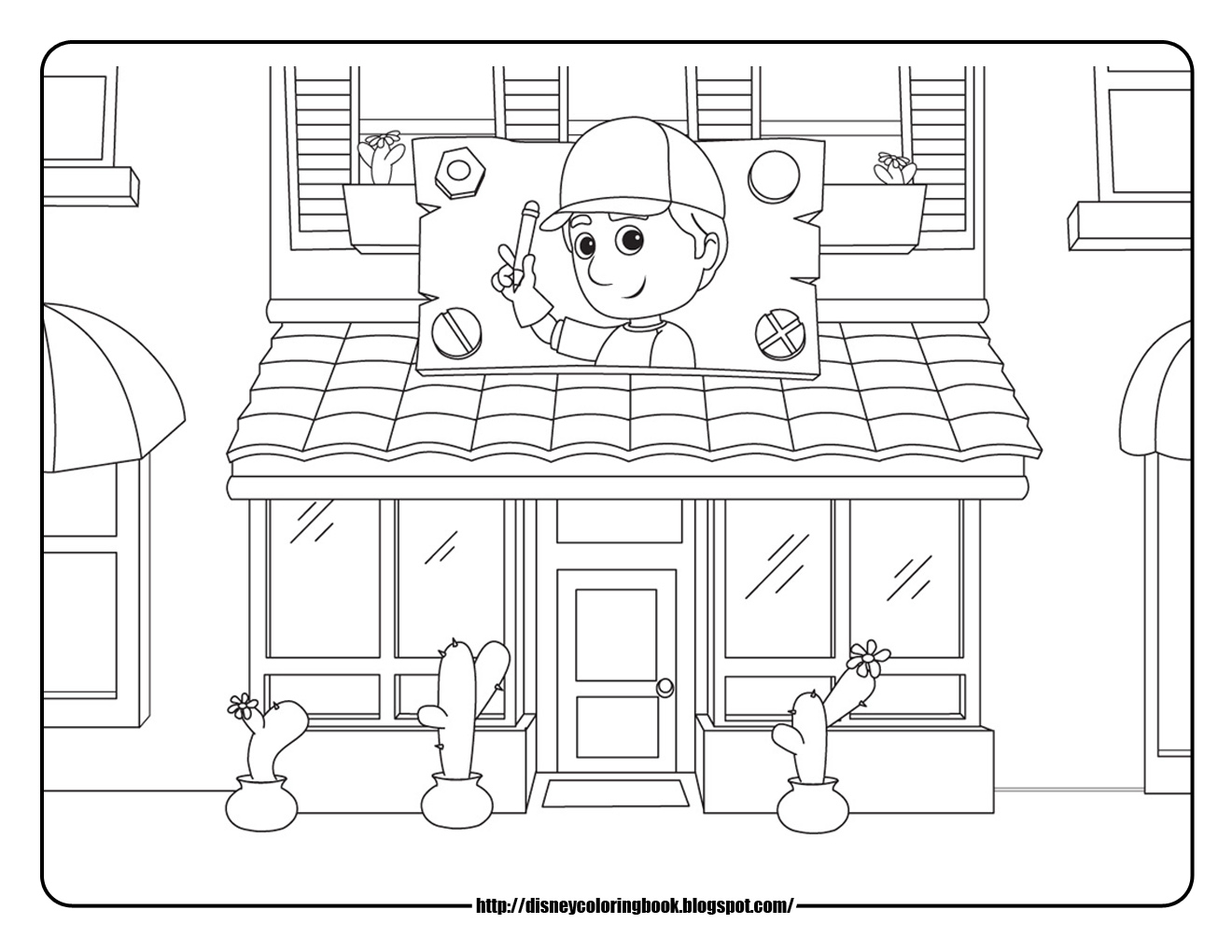 handy manny workshopcoloring pages handy manny kelly coloring pages