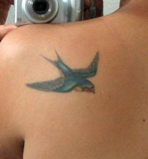 Swallow Tattoo, Tattooing