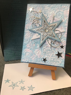 Bubble technique, Stitched stars, Andrea Sargent, Christmas, Stampin Up, Heart of Christmas 2019, Art with Heart, So Many Stars