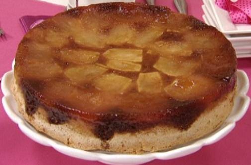 Torta de manzana acaramelada