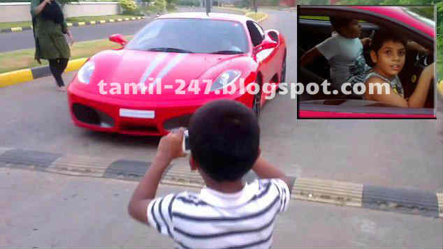 Ferrari கார் ஓட்டும் 9 வயது சிறுவன்,  ஜெயிலில் கம்பி எண்ண போகும் தந்தை 