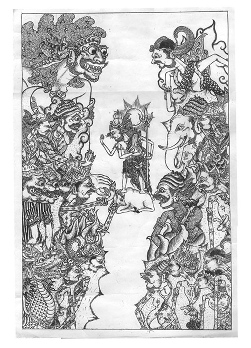 GRAFIS SEGI 6 Drawing Wayang  Kulit Rai  Wong  tentang 