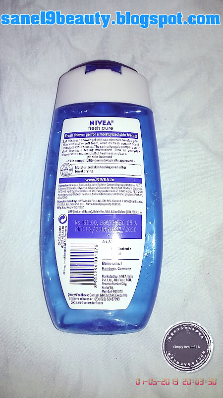 Pros. & Cons. of NIVEA Care Shower fresh pure.